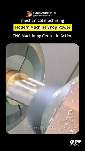 Modern Machine Shop Power: CNC Machining Center in Action