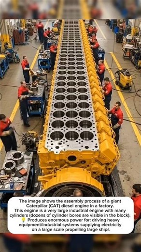 ship engine assembly process#shortvideos #machinetechnology