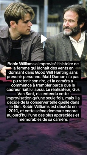 L’improvisation inoubliable de Robin Williams dans Good Will Hunting