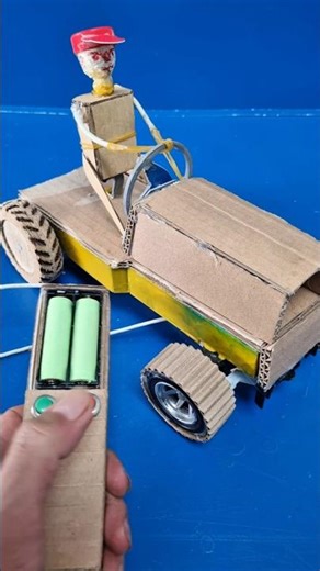 Make a model of a person driving a tractor #DIY #TractorModel #Engineering