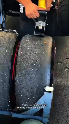 Race Tire Shaving Process Restores Worn Slick Tires