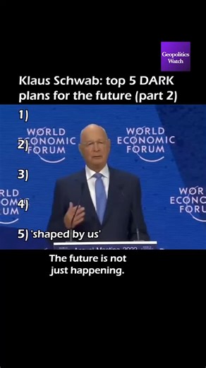 geopoliticswatch on Instagram: "So, the World Economic Forum founder predicts that large cities like Los Angeles will ban private transport (the same thoughts were voiced by WEF Young Global Leader Ida Auken, who also suggested that people rent phones, washing machines, and so on). Among his WEF colleagues, Schwab also promotes transhumanist ideas, such as creating AI avatars that could outlive humanity. All of this is framed by the logic of AI-human symbiosis. Schwab also repeatedly stated in h