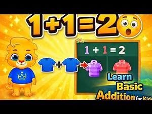 Learn Basic Addition for Kids | Easy & Fun Math with Objects 👕✨