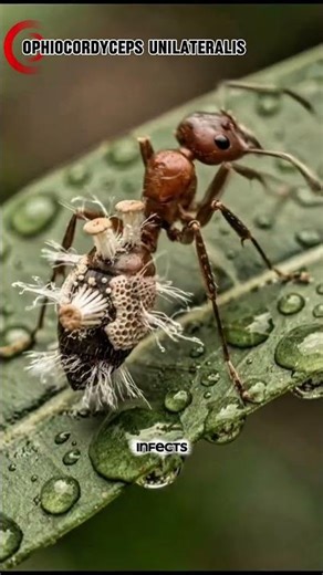 This Fungus Turns Ants Into Zombies 😳 #shorts