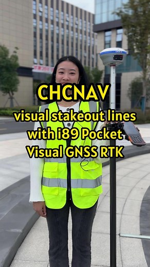 Use CHCNAV i89 Pocket Visual RTK for visual stakeout lines #i89pocketvisualrtk #chcnav #gnss #foryou #construction #stakeout #surveyor #gnssreceiver #gpsrtk #geography #CAD
