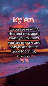 17K views · 142 reactions | Good morning my love  #relationship #quotes #love #couple #truelove #romanticquotes #lovequotes #lovers #goodmorningmylove | King of love | Facebook