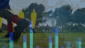 Bar Chart and World Map Animation Over Soccer Players Practicing on Field Stock Video - Video of soccer, strategy: 367712047