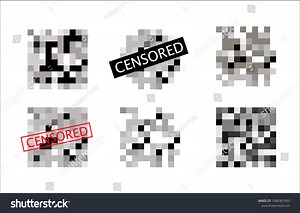 Set Pixel Censored Signs Censor Bar Stock Vector (Royalty Free) 1688367433 | Shutterstock