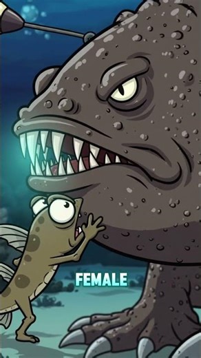 This Fish's Mating Ritual Will Haunt You #creepy #animals #shorts