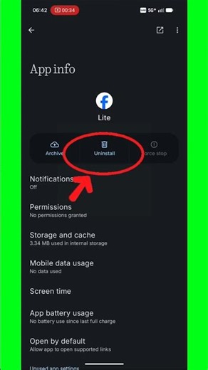 Facebook lite app ko uninstall kaise kare | How to uninstall Facebook on android | nothing phone 3a