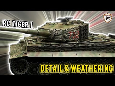 Realistic Weathering & Detailing a Tiger I 1/24 RC Tank