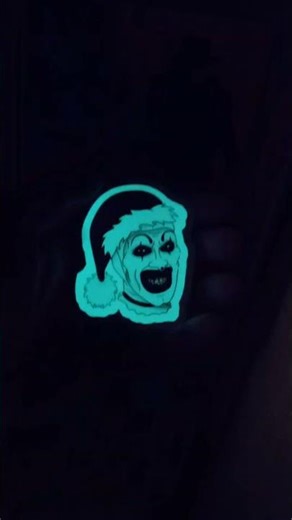 Glowing Art The Clown Sticker #horror #art #spooky #creepy #halloween