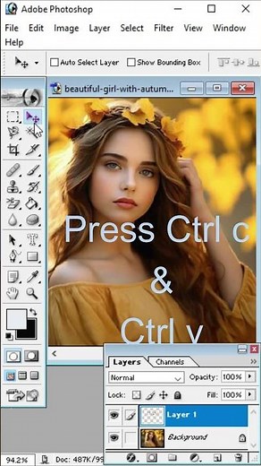 How to Merge Image into Text in Adobe Photoshop 7.0 | Text Mask Effect