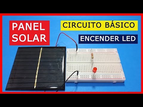 Cómo ENCENDER un LED con un PANEL SOLAR: Circuito Básico en PROTOBOARD para PRINCIPIANTES