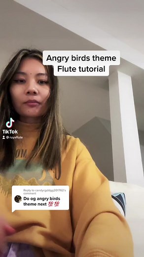 Reply to @candycgddgg201762 #angrybird #themesong #flute #flutetutorial #fyp #ruyaflute #sheetmusic