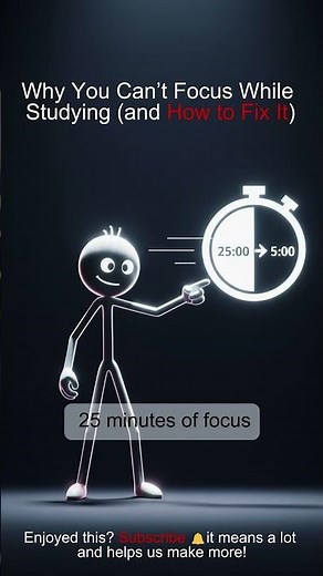 Why You Can’t Focus While Studying and How to Fix #study #studytips #shortvideo