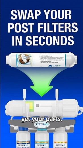 This is how fast you can change a water filter #shorts #satisfying