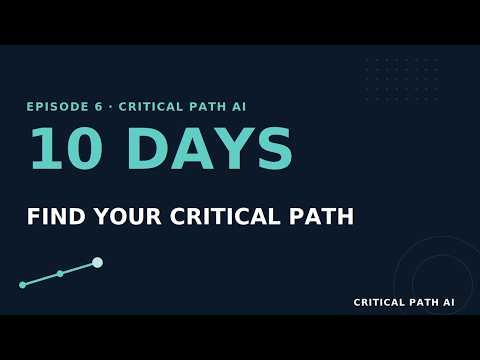Critical Path Method CPM Step by Step