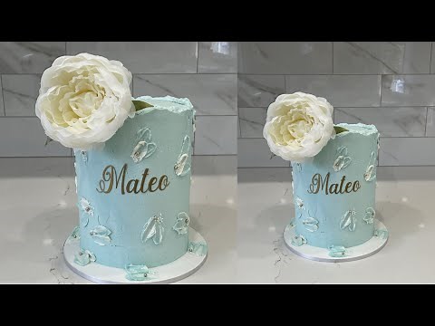 Buttercream Palette Knife petal Cake | Cake decorating tutorials | Sugarella Sweets
