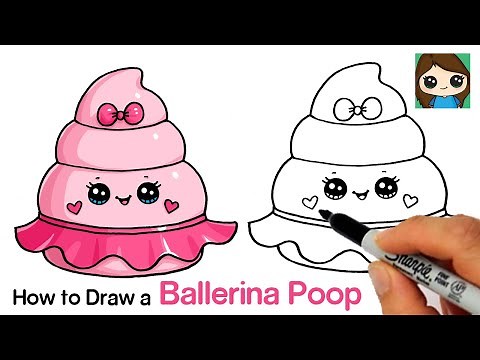 How to Draw a Silly Poop Squishy | Ballerina