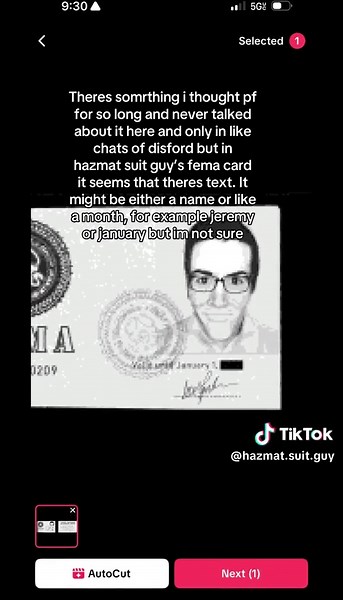 Hazmat Suit Guy's Mysterious FEMA Card Text