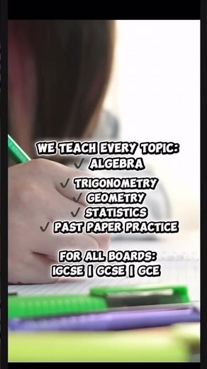 We Teach Every Maths Topic 📘 | IGCSE, GCSE, GCE & O Levels