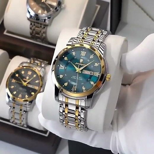 Luxury Stainless Steel Watch for Men | Stylish Waterproof Quartz Watch