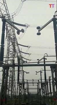 400,000 Volts level Center Break Isolator Operation Video. High Voltage Center Break Disconnector.