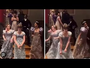 We Can't Stop Watching Behind-The-Scenes Clip Of The Bridgerton Cast Dancing In Full Costume