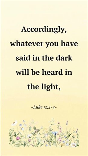 Luke 12:2-3 – QRV