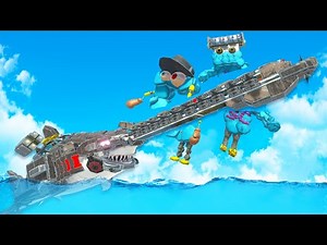 We Got Cut in Half by the Chainsaw Robot Shark in Animal Revolt Battle Simulator Multiplayer!