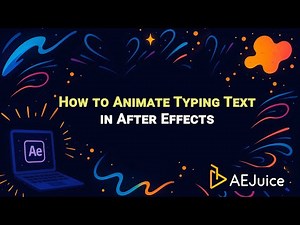 How to Animate Typing Text in After Effects – AEJuice Tutorials