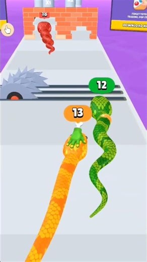 sanke run ra game playing 🎮 #gameplay #snakegame #snakerunrace