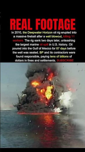 11 Workers Dead, 87 Days of Oil Pouring Into the Ocean #shorts #disaster #facts