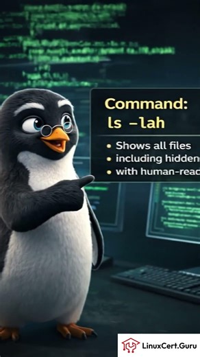 RHCSA in 7 Seconds: ls -lah Linux Command Explained