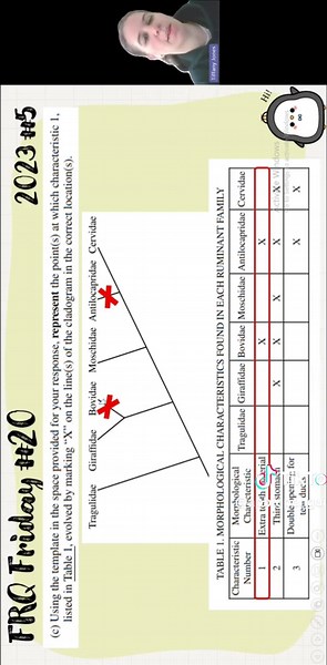 ✨AP Bio FRQ Friday 20 (2023 #5)✨ Topics: Cladogram & Convergent Evolution #apbio #apbiology #apbiofrqfriday #frqfriday #studywithme #cladogram #evolution #convergentevolution