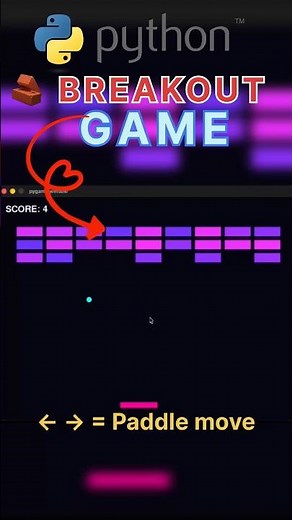 I Made the Classic Breakout Game in Python 🎮🧱 | Pygame Project