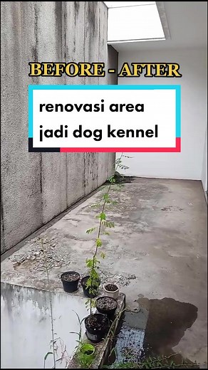 Renovasi Teras Menjadi Kandang Anjing Terbuka: Sebelum Dan Sesudah