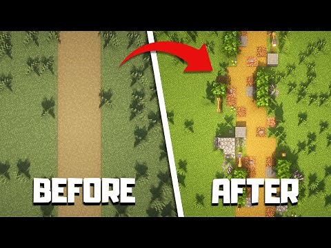 How To Build BETTER PATHS in Minecraft