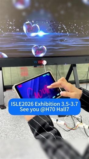 Come to ISLE and see our 108inch Interactive Name Projection Solution: Customized LED video wall with interactive system integrated, funny games, information query system, and other customized interactive content available. Wall mounted or standalone design. 📮market@wellvision-led.com 📱 86-15274911124 WhatsApp #curveLED #roundcolumn #LEDscreen #LEDdisplay #WELLVISION