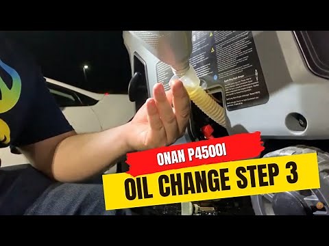 Onan P4500i Inverter Portable Generator - Oil Change Step 3