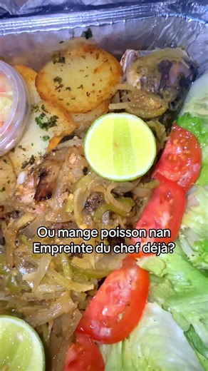 Ou mange poisson nan Empreinte du chef déjà? #poisson #pommesauté #saladeverte #healthy
