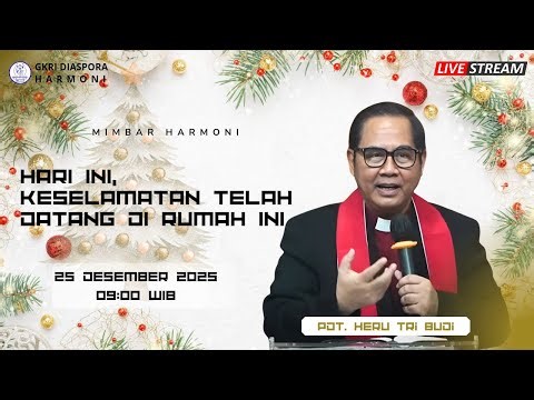 Ibadah Natal GKRI Diaspora Harmoni - 25 DESEMBER 2025 - Ibadah dan Perayaan Natal
