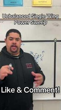 Unbalanced Single Wing PowerSweep! Thx to Coach Rich Darlington #coaching #fyp #foryoupage #football