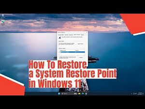 How To Restore a System Restore Point in Windows 11
