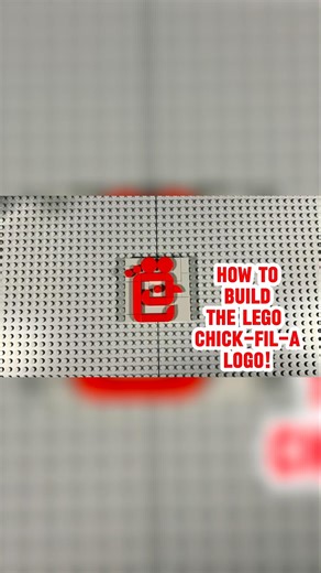 HOW TO BUILD THE LEGO CHICK-FIL-A LOGO!🍗🐔