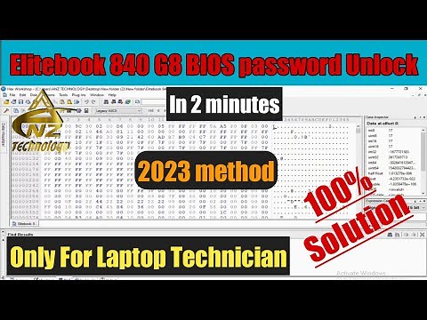 Hp Elitebook 840 G8 BIOS Password Reset (2023 Method)