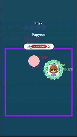 Frisk vs Papyrus - who will win? #undertale #deltarune #satisfying #kvux