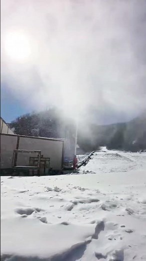 Ski resort's artificial snowmaking is underway! The 07s snow making machines are now in operation!