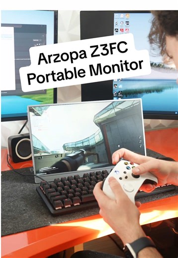 How is a 2.5K 180Hz monitor THIS thin?! 👀 The Arzopa Z3FC has an HL Semi-Glossy QD-OLED panel, HDR support AND it weighs basically nothing. It works with consoles, laptops. desptops and the best bit you, can take it anywhere. Powered by your device or the addition of a 5v power bank it’s the perfect travel gaming screen. Link: https://amzn.to/4q9Tqqb Level up your setup with Arzopa. #Arzopa #PortableMonitor #GamingOnTheGo #Gaming #ad